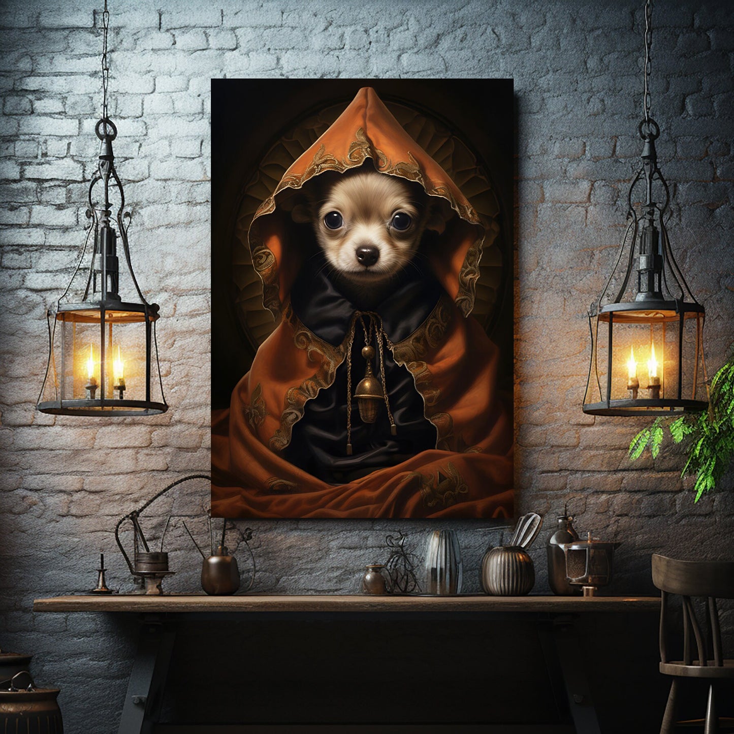 Custom Halloween Art, Gothic Halloween Gift