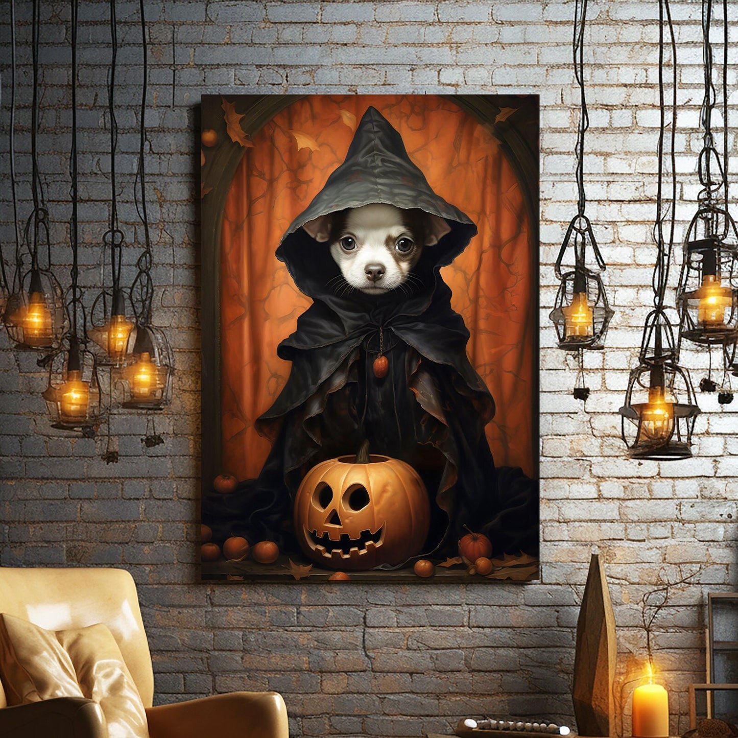 Custom Halloween Art, Gothic Halloween Gift