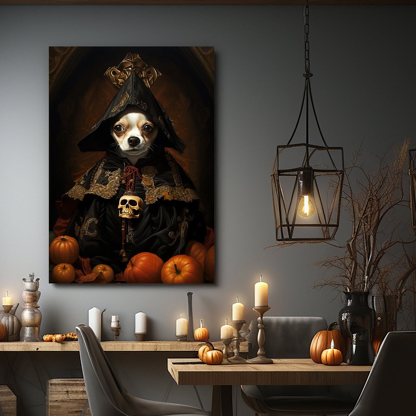 Custom Halloween Art, Gothic Halloween Gift