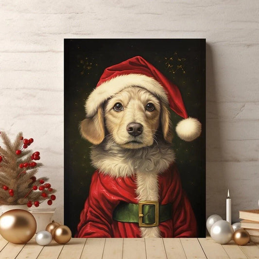 Christmas Pet Portrait Painting