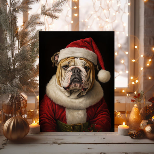 Christmas Pet Portrait Painting